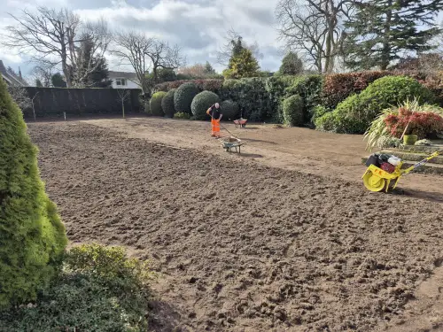 Click Here To Enlarge This Photo Of New Lawn Installation In Edwalton&comma; Nottingham