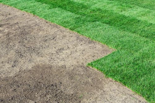 Click Here To Enlarge This Photo Of Ground Preparation for laying grass turf
