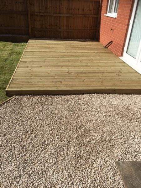 A small decking area, Hucknall, Nottingham: Swipe To View More Images